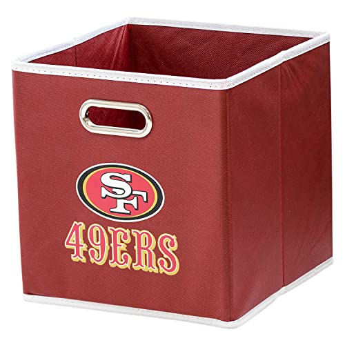 Franklin Sports NFL San Francisco 49ers Collapsible Storage Bin 11"x10.5"x10.5"