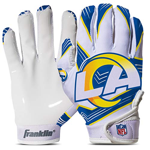 Franklin Sports Los Angeles Rams Youth NFL Football Receiver Gloves -  S/XS Pair