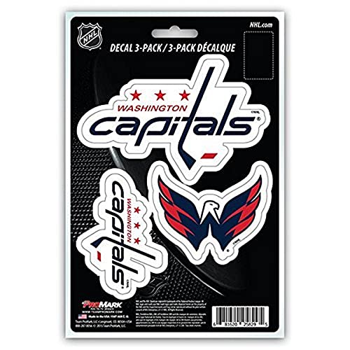 NHL Washington Capitals 3 Piece Decal Set Varies