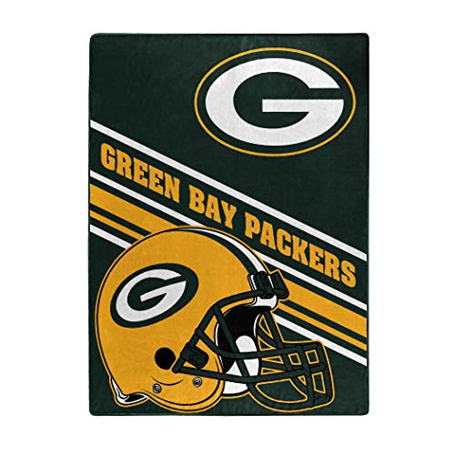 NFL Green Bay Packers Raschel Throw Blanket, 60" x 80", Slant