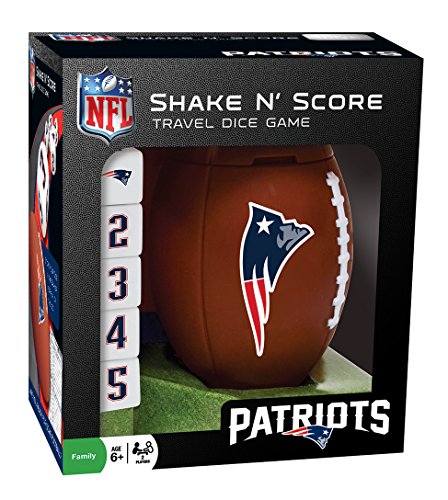 NFL New England Patriots Shake N' Score Travel Dice Game