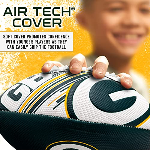 Franklin Sports NFL Green Bay Packers Football - Youth 8.5" Football- SPACELACE