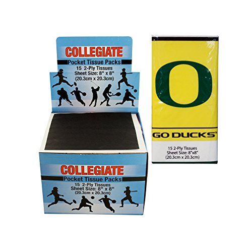 NCAA Oregon Ducks Pocket Tissues Countertop Display - 2-Ply