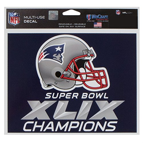 New England Patriots Official NFL 4" x 6" Super Bowl 49 Champions Car Decal