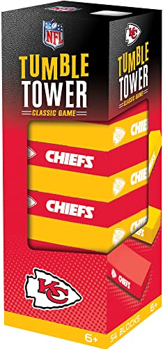 Game Day - NFL Kansas City Chiefs - Tumble Tower, Real Wood Blocks