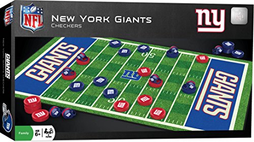 Artissimo NFL New York Giants Checkers, Gray, Small,Team Color,13" x 21",41452 S