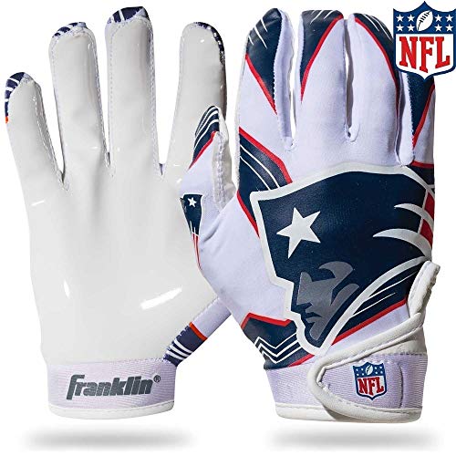 Franklin Sports New England Patriots Youth NFL Football Receiver Gloves - M/L