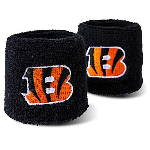 Franklin Sports NFL Cincinnati Bengals Embroidered Wristbands