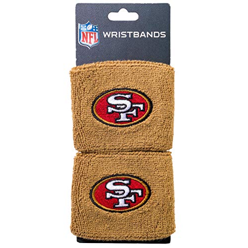 Franklin Sports NFL San Francisco 49ers Embroidered Wristbands