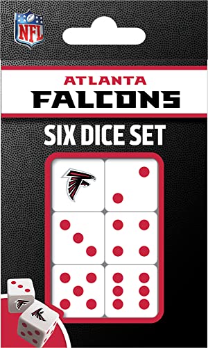 Game Day - NFL Atlanta Falcons - 6 Piece Team Logo Dice Set - D6 Standard Size