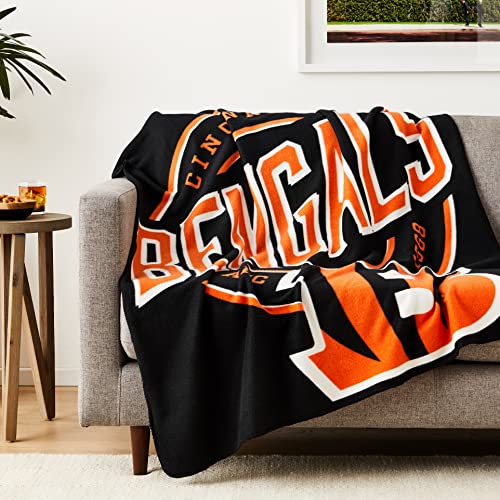 NFL Denver Broncos Fleece Throw Blanket, 50" x 60", Campaign