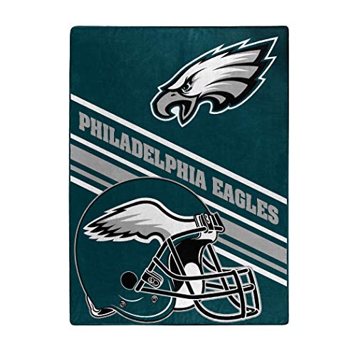 NFL Philadelphia Eagles Raschel Throw Blanket, 60" x 80", Slant