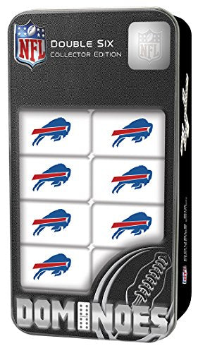 NFL Buffalo Bills, Double Six Collector Edition Dominoes Game, For Ages 3+