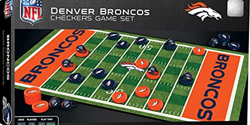 NFL Denver Broncos Checkers Board Game , 13" x 21"