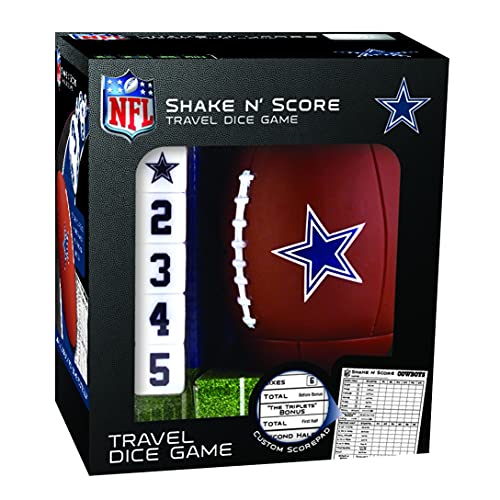 NFL Dallas Cowboys Shake N' Score Travel Dice Game One Size