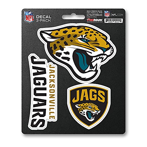 NFL Jacksonville Jaguars 3 Piece Decal Set