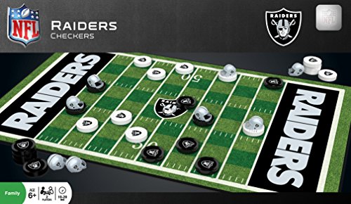 MasterPieces Family Game - NFL Las Vegas Raiders Checkers