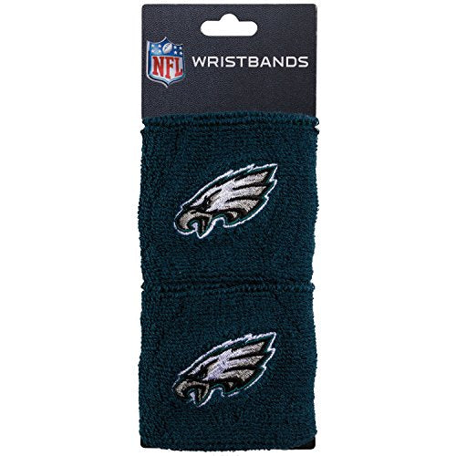 Franklin Sports Embroidered Wristbands NFL Philadelphia Eagles