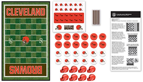 NFL Cleveland Browns Checkers Board Game Set, For 2 Playe 13" x 21"