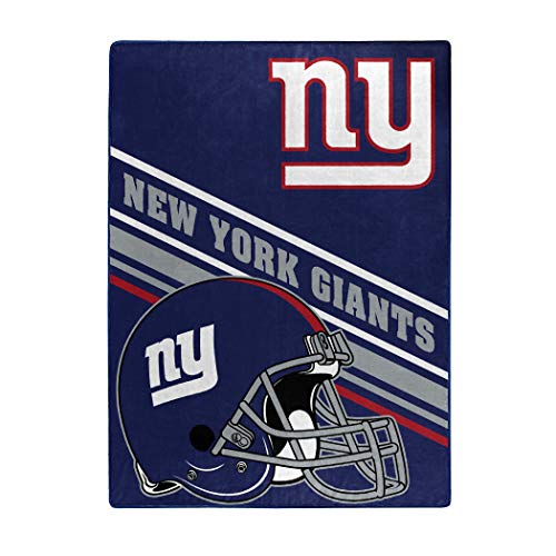 NFL New York Giants Raschel Throw Blanket, 60" x 80", Slant