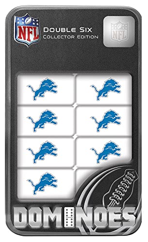 NFL Detroit Lions Collector Edition Double Six Dominoes One Size