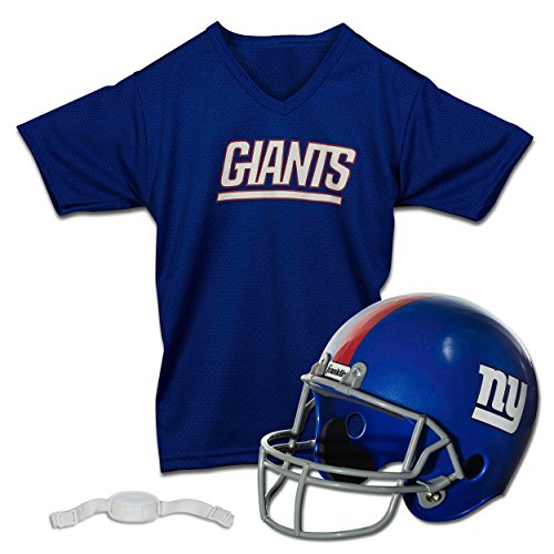 Franklin Sports NFL New York Giants  Football Helmet and Jersey Set - Youth M