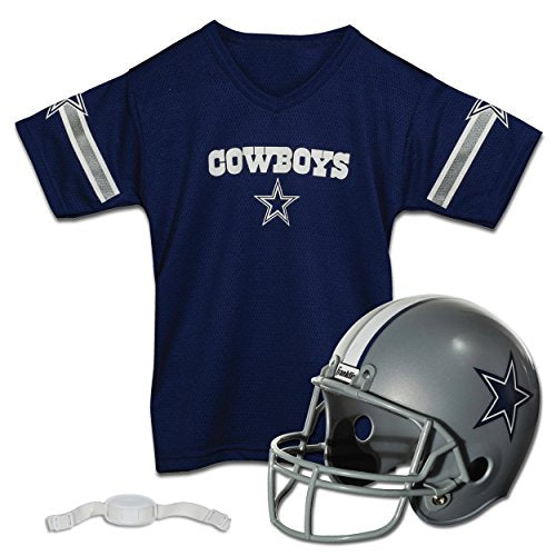 Franklin Sports NFL Dallas Cowboys Football Helmet & Jersey Set - Youth Medium M