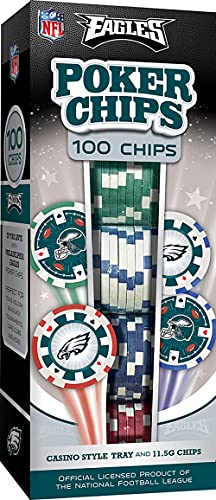 NFL Philadelphia Eagles Poker Chips, 100 Piece