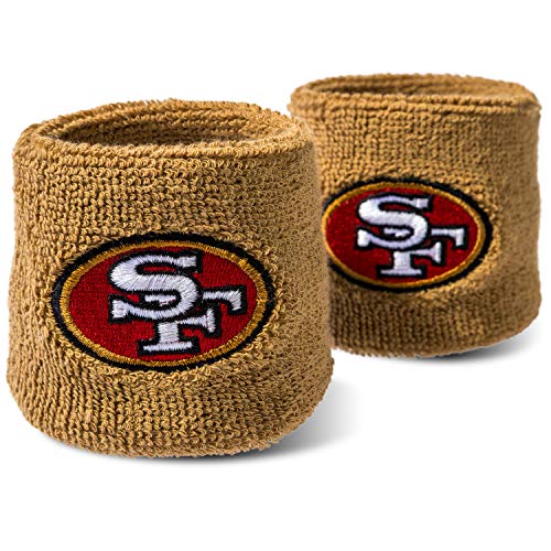 Franklin Sports NFL San Francisco 49ers Embroidered Wristbands