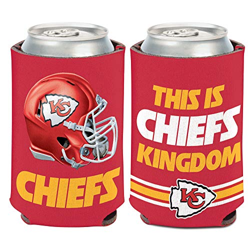 NFL Kansas City Chiefs Slogan 2-Sided Can Cooler 12 oz