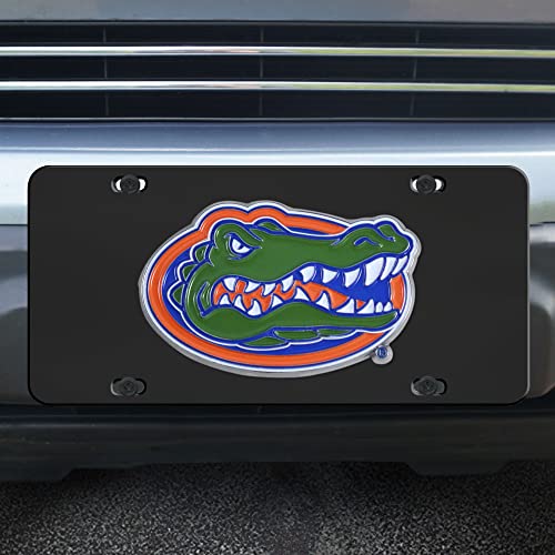 FANMATS NCAA Florida Gators 3D Black Die Cast License Plate