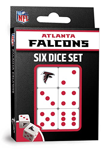 Game Day - NFL Atlanta Falcons - 6 Piece Team Logo Dice Set - D6 Standard Size