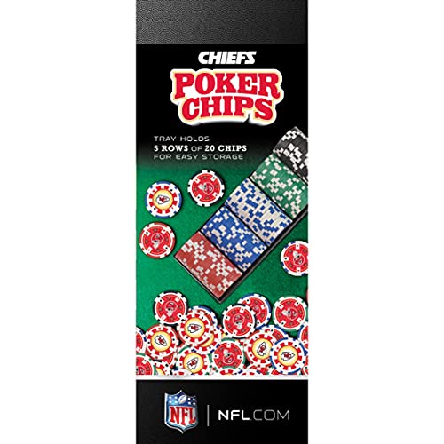 NFL Kansas City Chiefs poker chips 100 chips