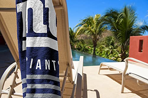 NFL New York Giants Beach Towel, 30" x 60", Stripes