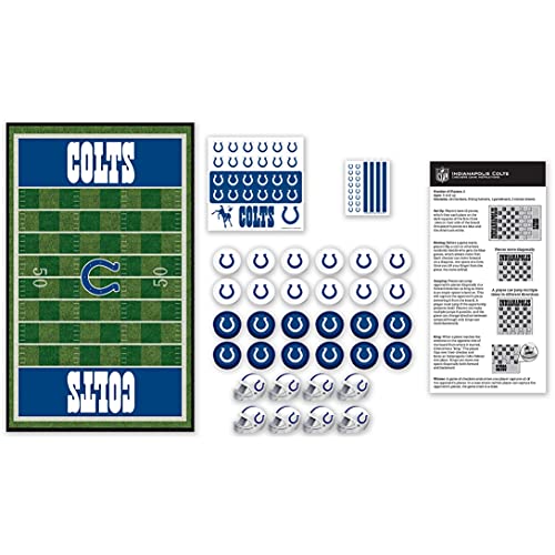 NFL Indianapolis Colts Checkers Board Game Set, For 2 Players, Small, Assorted S