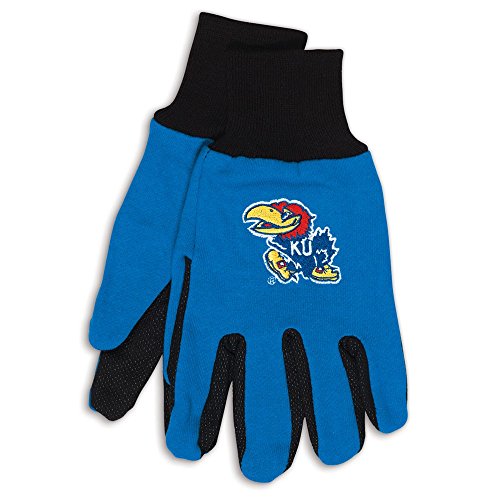 NCAA Kansas Jayhawks Two-Tone Gloves One Size