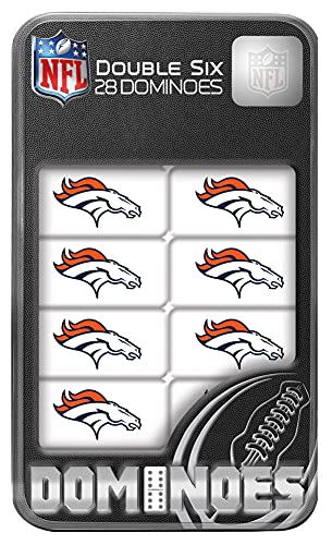 NFL Denver Broncos Collector Edition Double Six Dominoes One Size