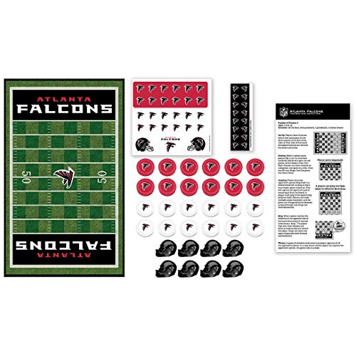 NFL Atlanta Falcons Checkers Board Game Set, For 2 Players, Ages 6+