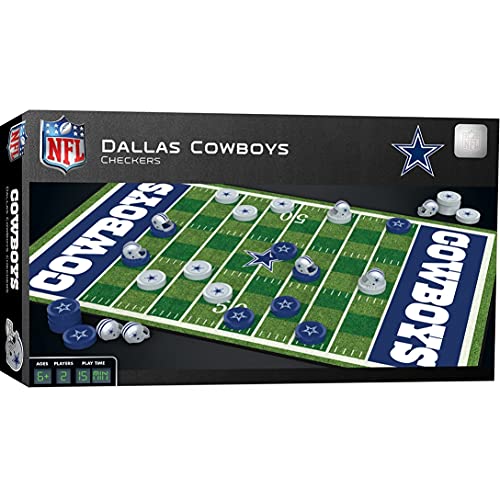 NFL Dallas Cowboys Checkers Board Game , 13" x 21"