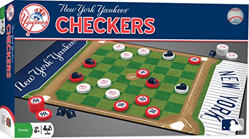 MLB New York Yankees Checkers Board Game, 13" x 21"