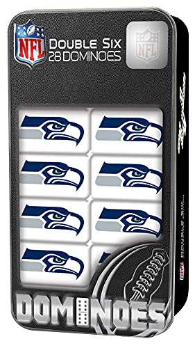 NFL Seattle Seahawks Collector Edition Double Six Dominoes One Size