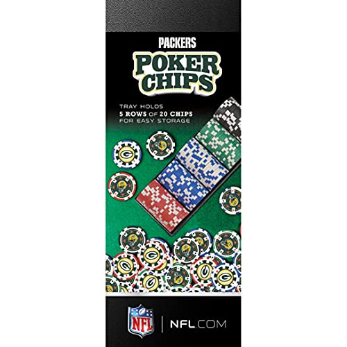 NFL Green Bay Packers Poker Chips, 100 Piece (GBP3120)