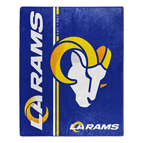 NFL Los Angeles Rams Raschel Throw Blanket, 50" x 60", Restructure