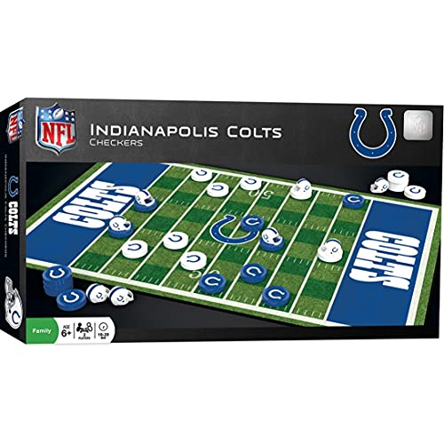 NFL Indianapolis Colts Checkers Board Game Set, For 2 Players, Small, Assorted S