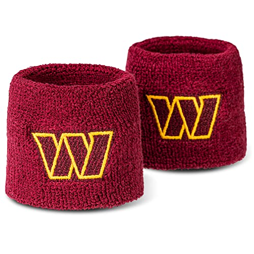 Franklin Sports Washington Commanders NFL Embroidered Wristbands