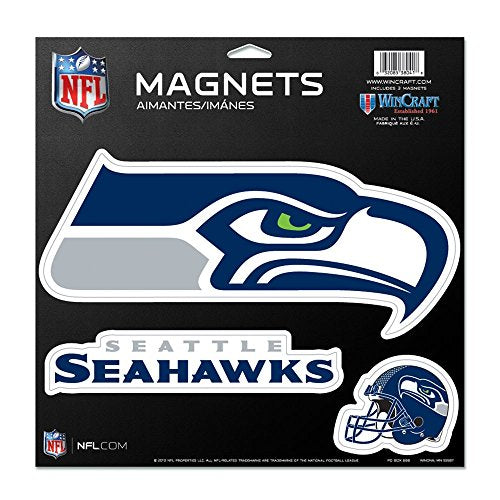 WinCraft NFL Seattle Seahawks Vinyl Magnet, 11 x 11