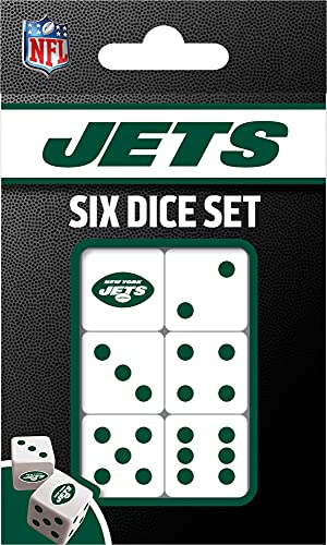 Game Day - NFL New York Jets - 6 Piece Team Logo Dice Set - D6 Standard Size