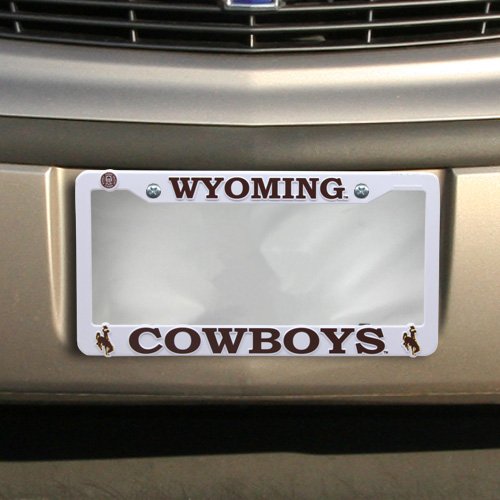 Wyoming Cowboys Official NCAA License Plate Frame Plastic 454456