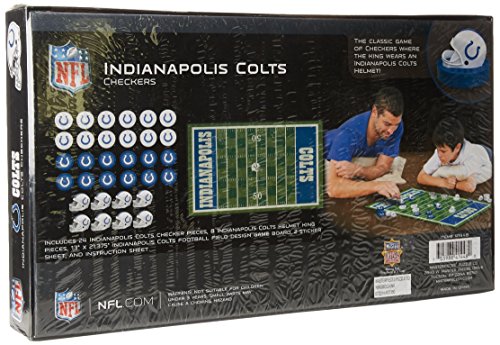 NFL Indianapolis Colts Checkers Board Game Set, For 2 Players, Small, Assorted S