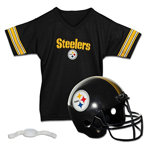 Franklin Sports NFL Pittsburgh Steelers Football Helmet and Jersey Set - Youth M